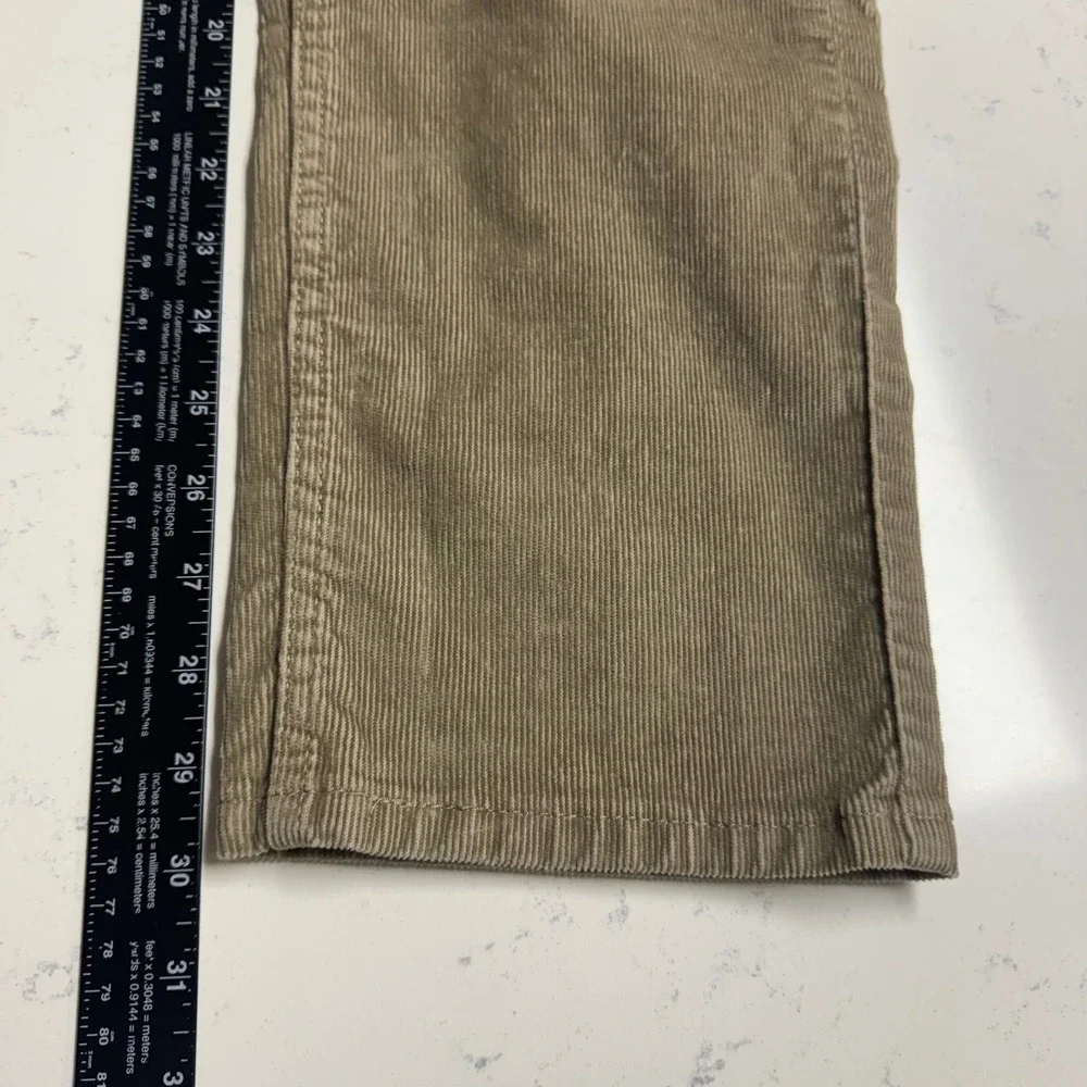 Lot 2 Levi's 505 Regular Fit Pants Mens 30x30 Tan Blue Corduroy